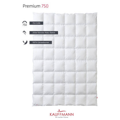 Het Kauffmann Premium 750 donzen dekbed